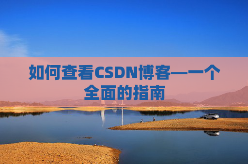 如何查看CSDN博客—一个全面的指南